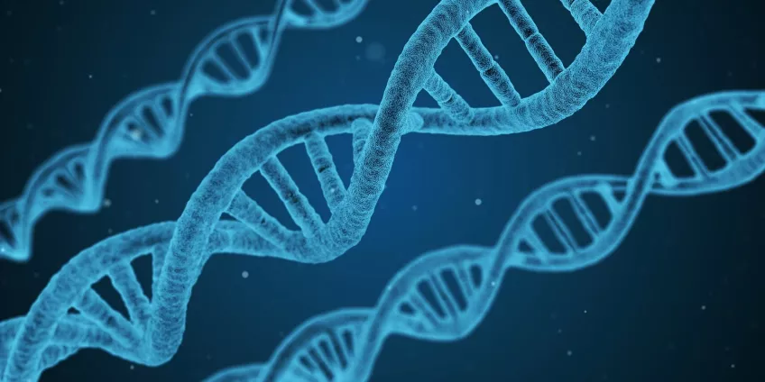 Dekorativ bild på DNA-sträng.